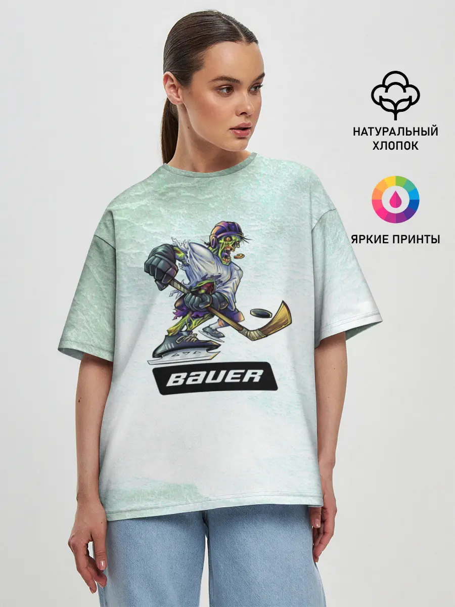 Женская футболка оверсайз / BAUER