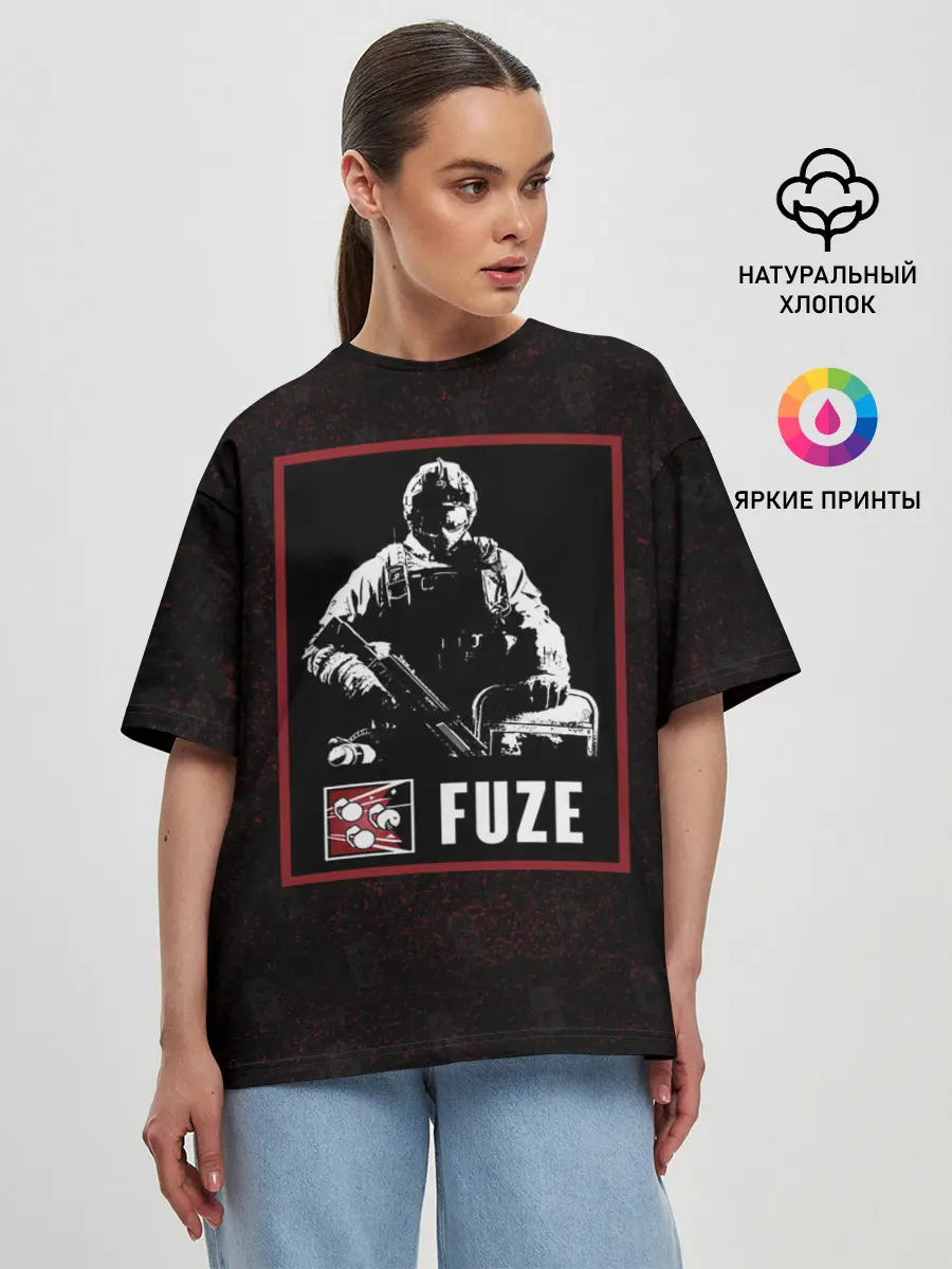Женская футболка оверсайз / Fuze