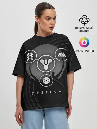 Женская футболка оверсайз / DESTINY