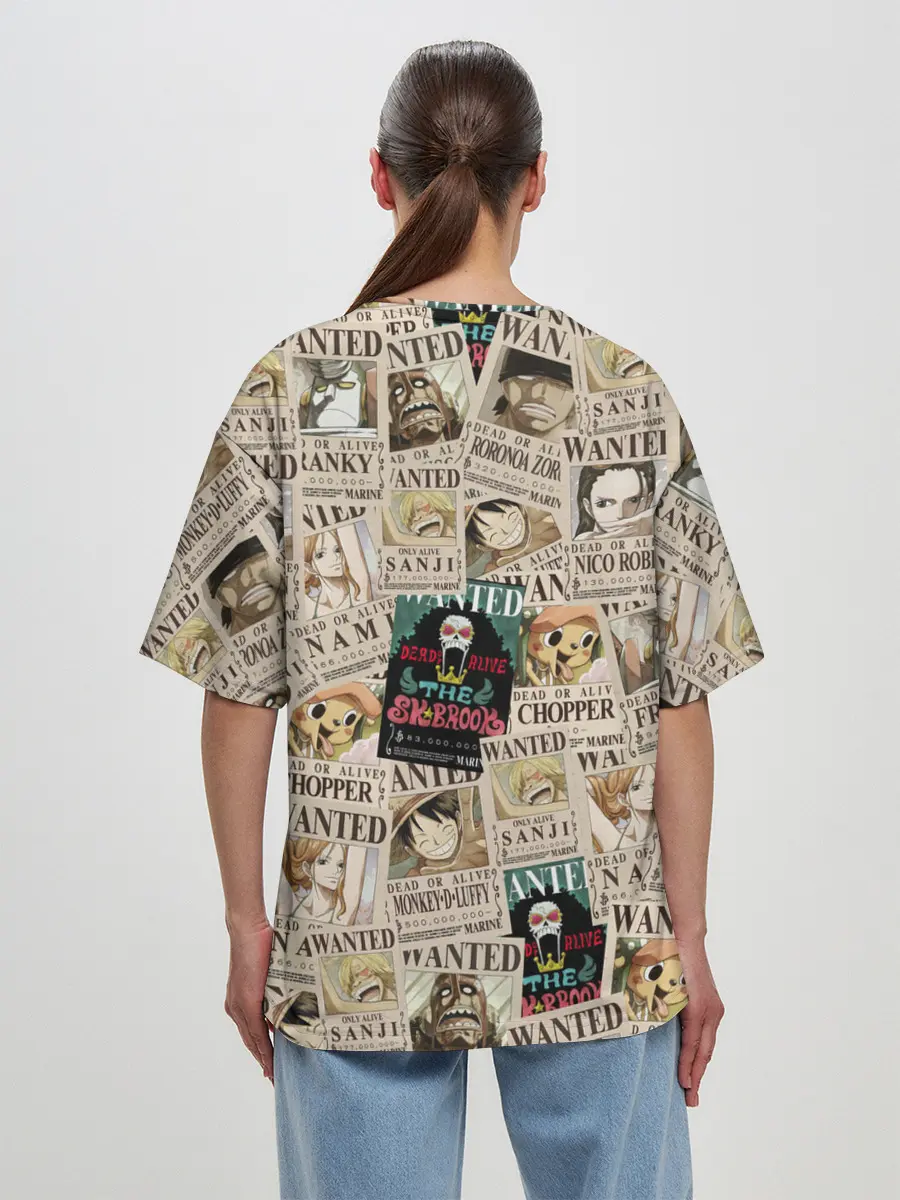 Женская футболка оверсайз / Ван пис