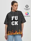 Женская футболка оверсайз / F*CK F*CK F*CK