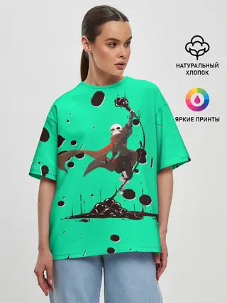 Женская футболка оверсайз / Undertale