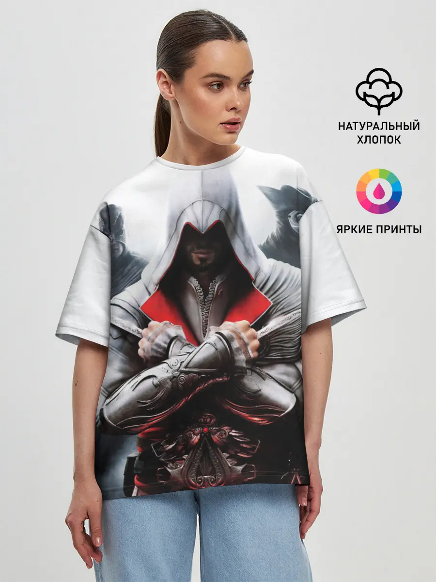 Женская футболка оверсайз / Assassin’s Brotherhood