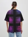 Женская футболка оверсайз / Неоновая абстракция