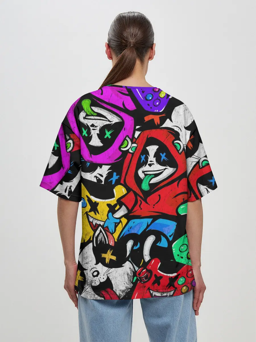 Женская футболка оверсайз / Play