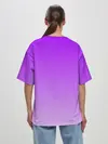 Женская футболка оверсайз / Фиолетовый космос