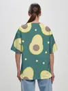 Женская футболка оверсайз / Авокадо