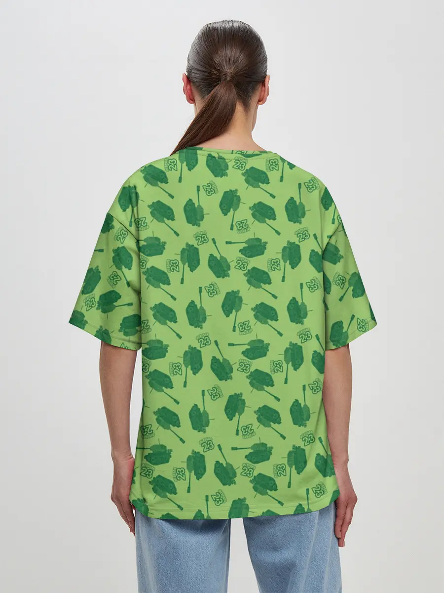 Женская футболка оверсайз / 23 февраля