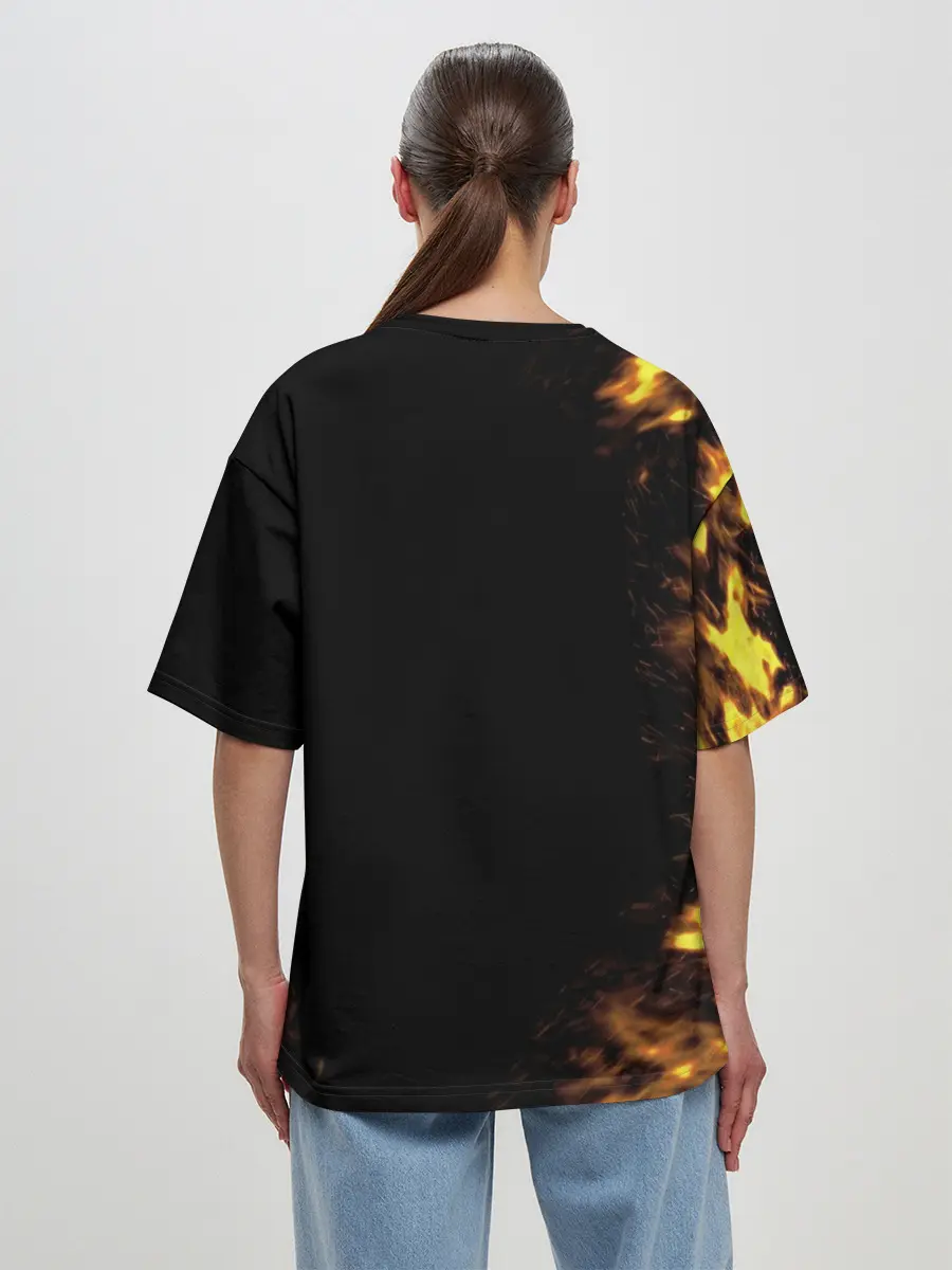 Женская футболка оверсайз / Обещанный неверленд Emma