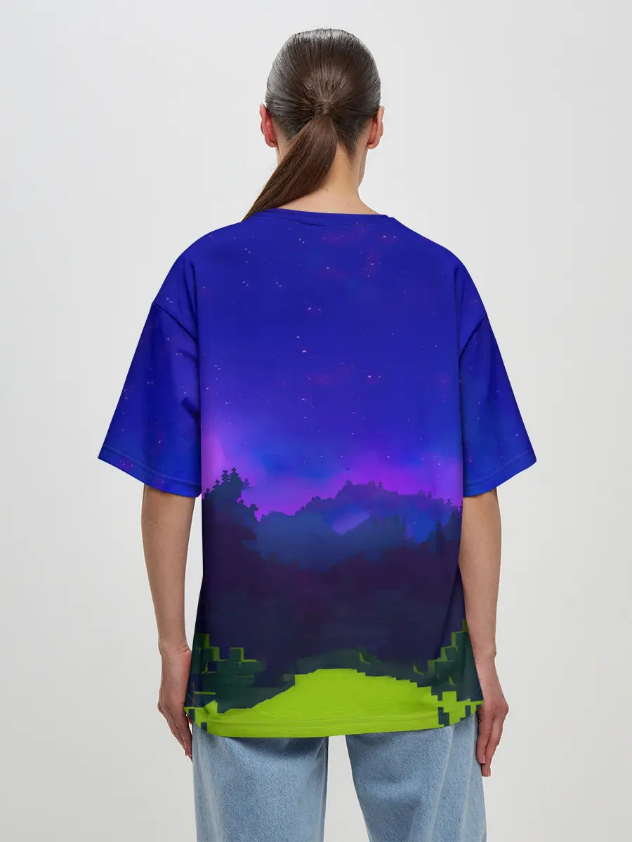 Женская футболка оверсайз / Minecraft