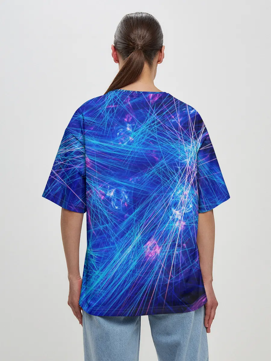 Женская футболка оверсайз / Danganronpa neon