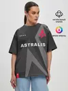 Женская футболка оверсайз / Astralis - Jersey Pro