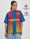 Женская футболка оверсайз / FC Barcelona | El Clasico La Liga