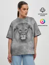 Женская футболка оверсайз / Лев