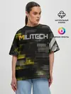 Женская футболка оверсайз / MILITECH камуфляж Cyberpunk 2077