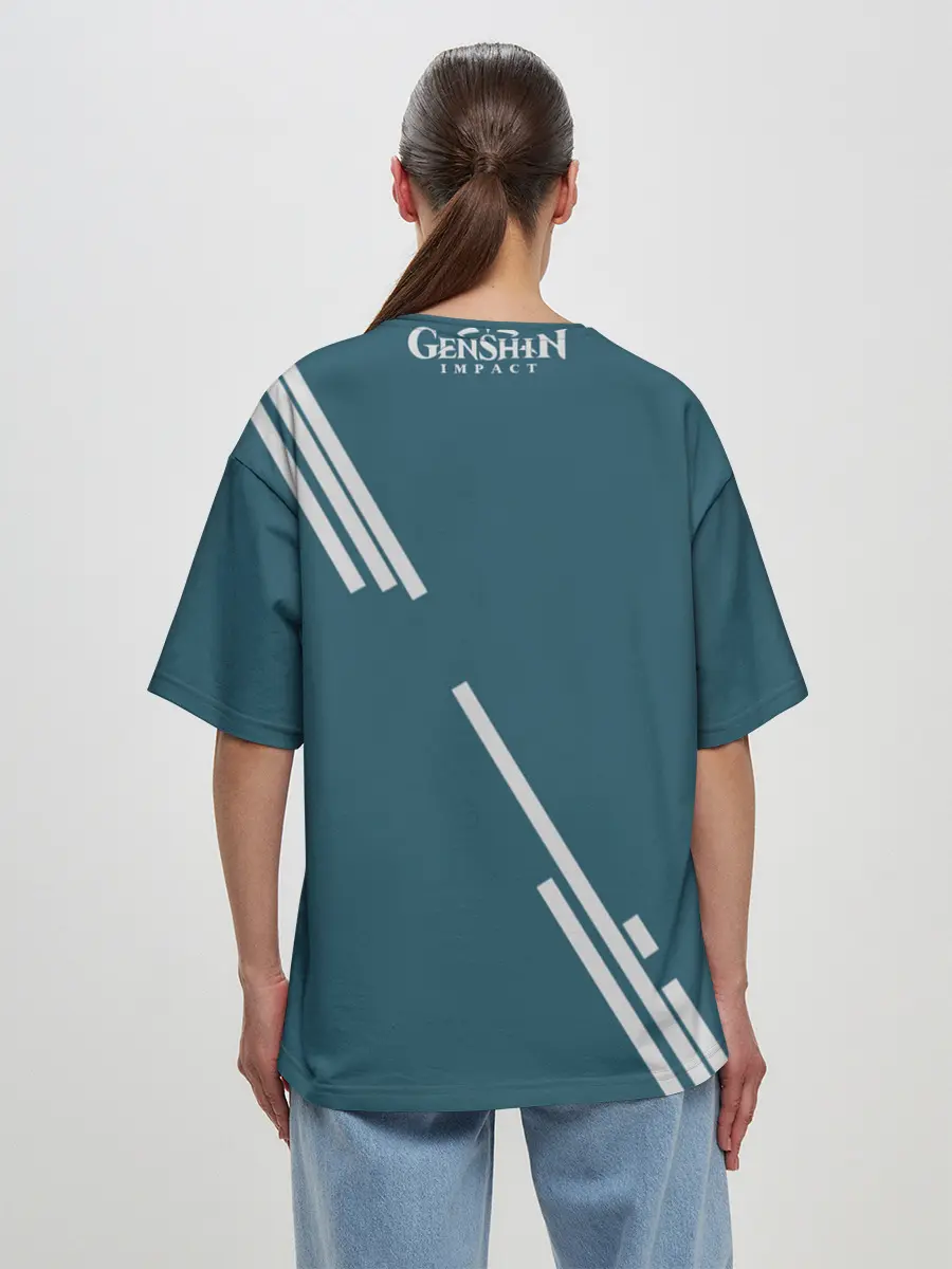 Женская футболка оверсайз / Кэйа - Genshin Impact