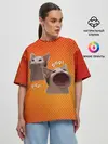 Женская футболка оверсайз / Cat Pop