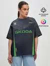 Женская футболка оверсайз / Skoda VRS | Шкода ВРС