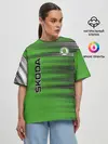 Женская футболка оверсайз / SKODA
