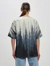Женская футболка оверсайз / Лес