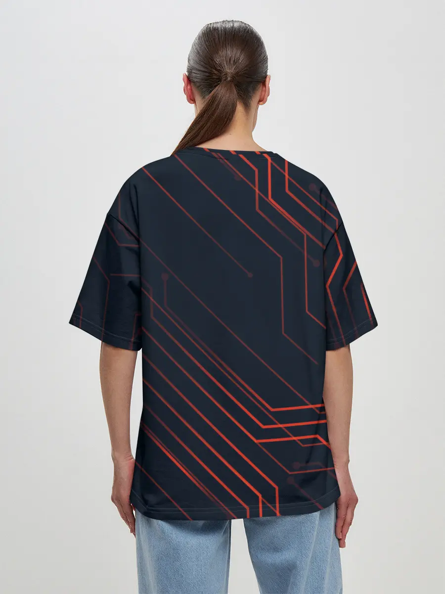 Женская футболка оверсайз / CYBERPUNK 2077