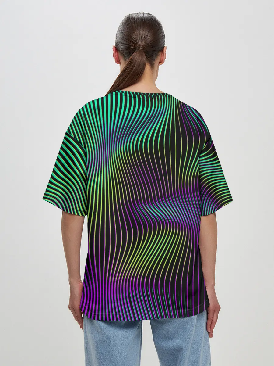 Женская футболка оверсайз / Современная абстракция