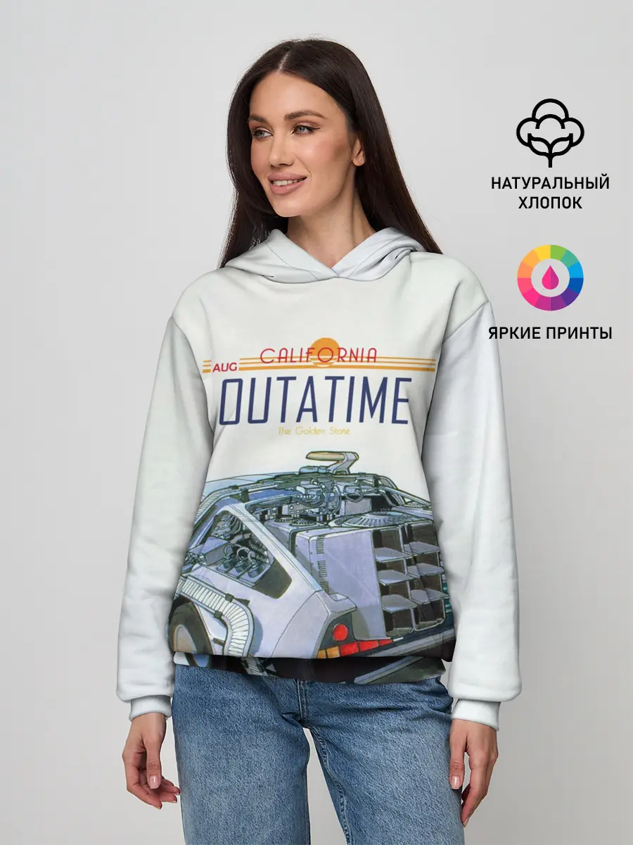 Женское худи / De Lorean Outatime