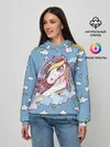 Женское худи / Радужный Единорог