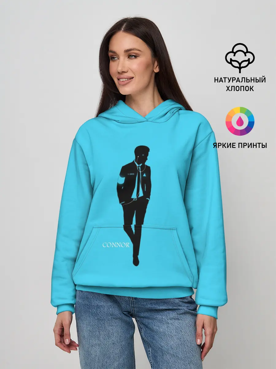 Женское худи / Connor. Detroit: Become Human