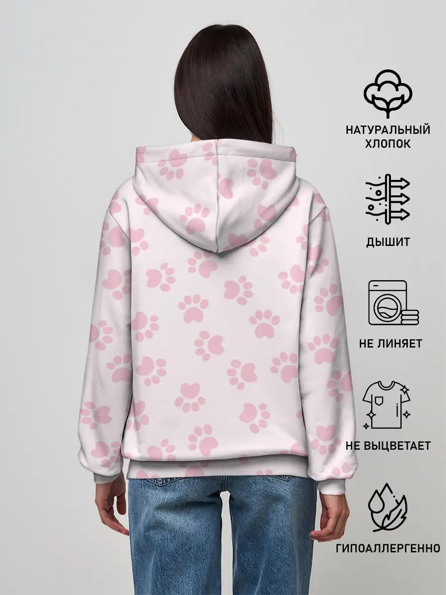 Женское худи / Собачьи Следы