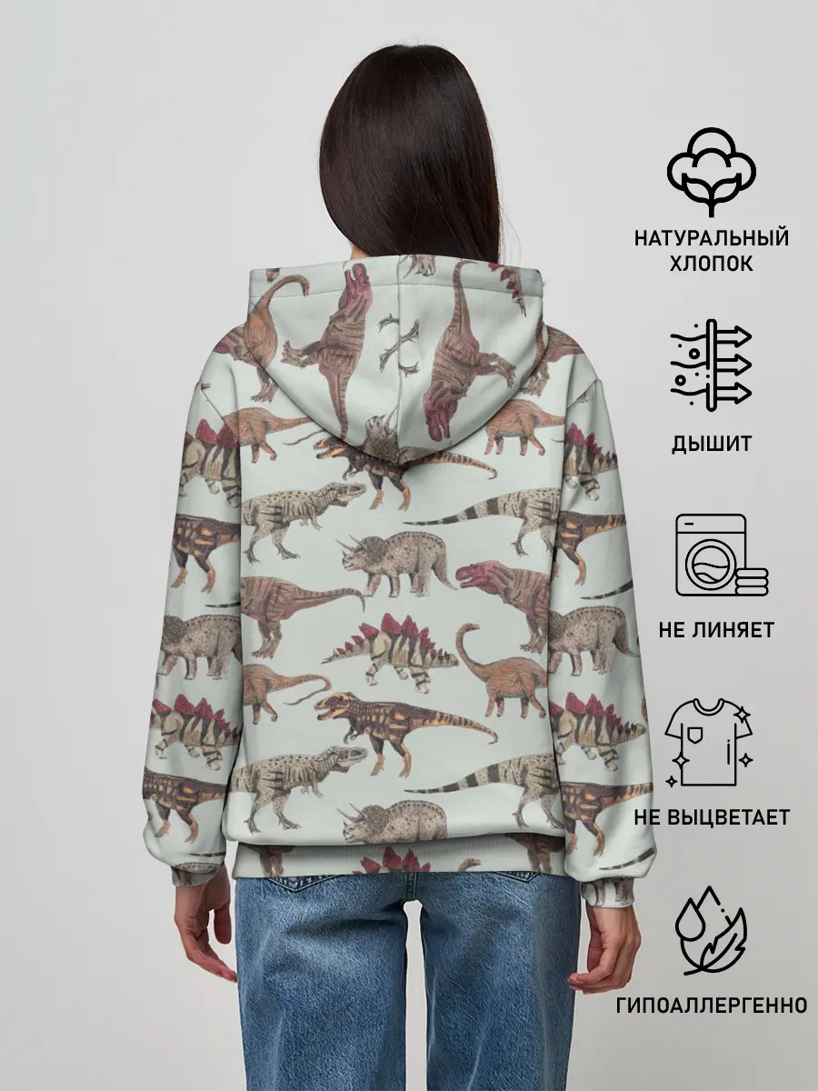 Женское худи / Динозавры