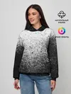 Женское худи / БРЫЗГИ КРАСОК ЧЁРНЫЙ