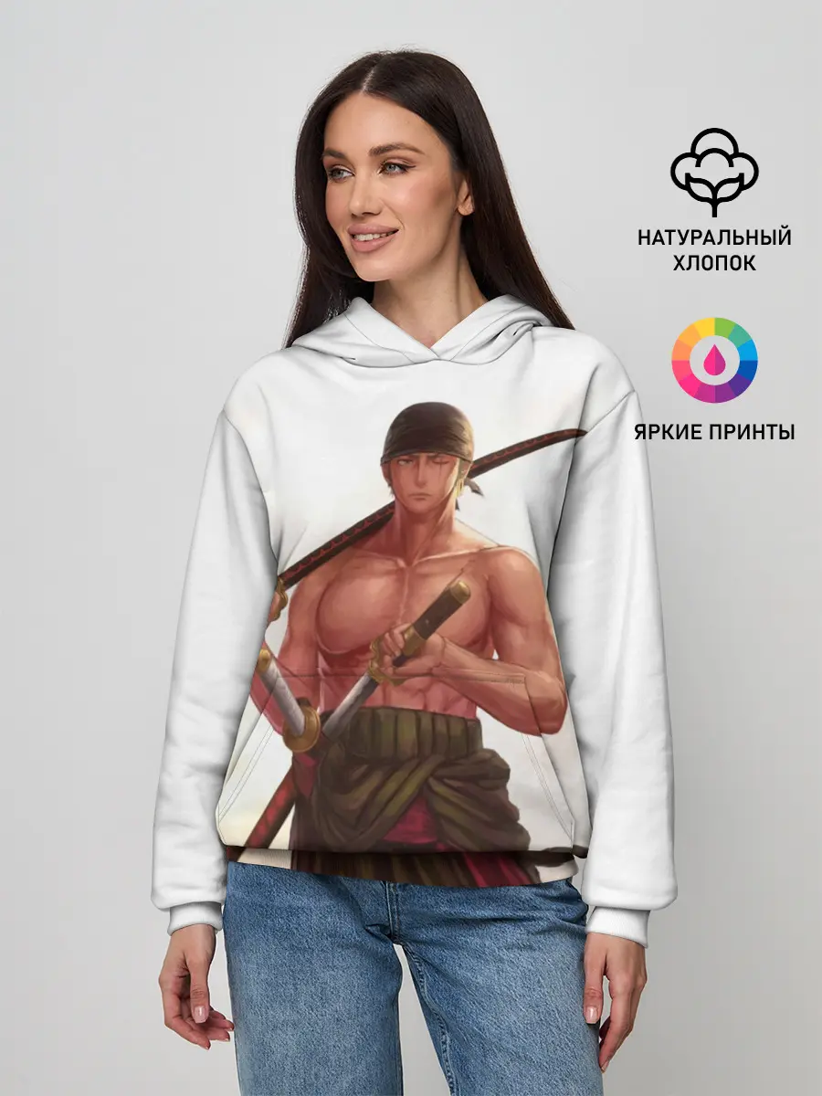 Женское худи / One Piece - Zoro