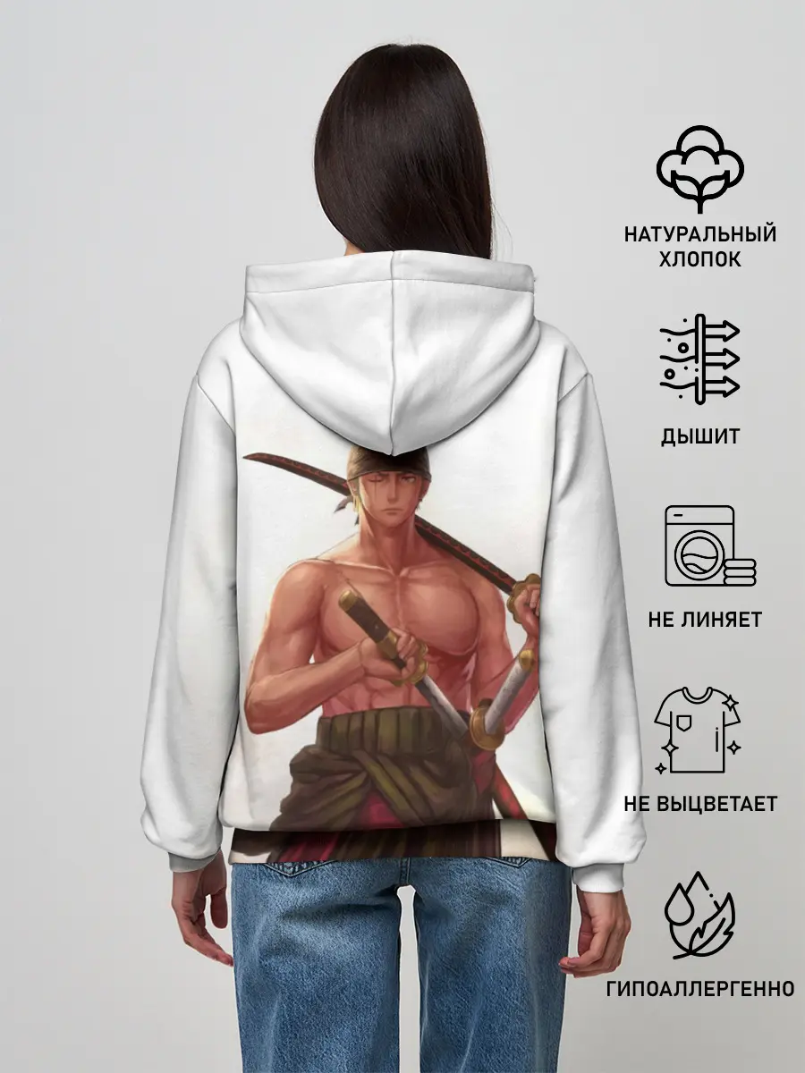 Женское худи / One Piece - Zoro
