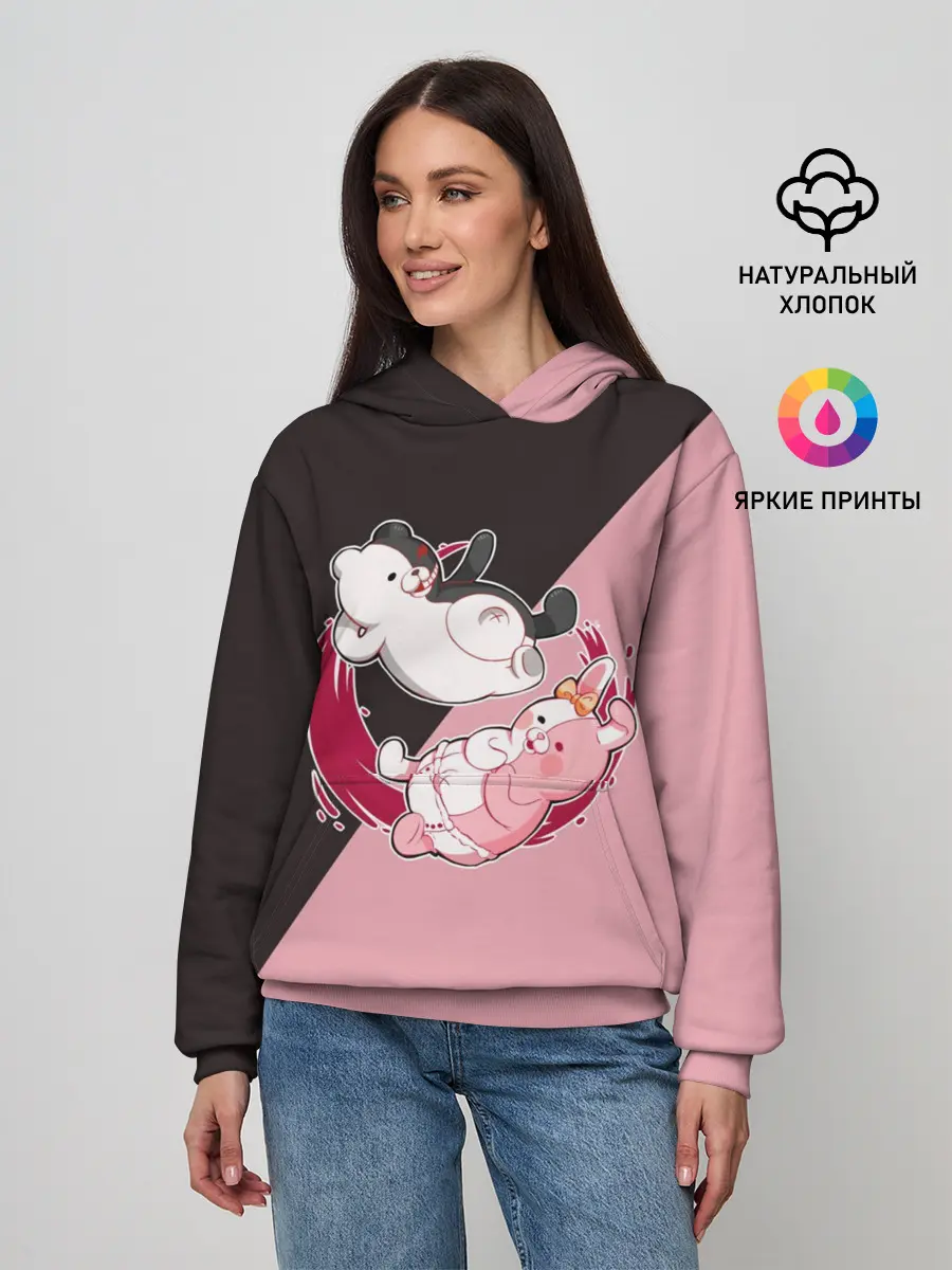 Женское худи / MONOKUMA X MONOMI | МОНОКУМА