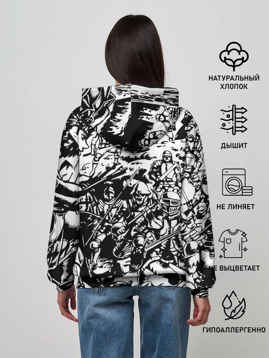 Женское худи / BERSERK background logo