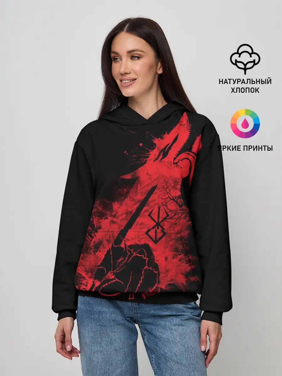 Женское худи / BERSERK elements red