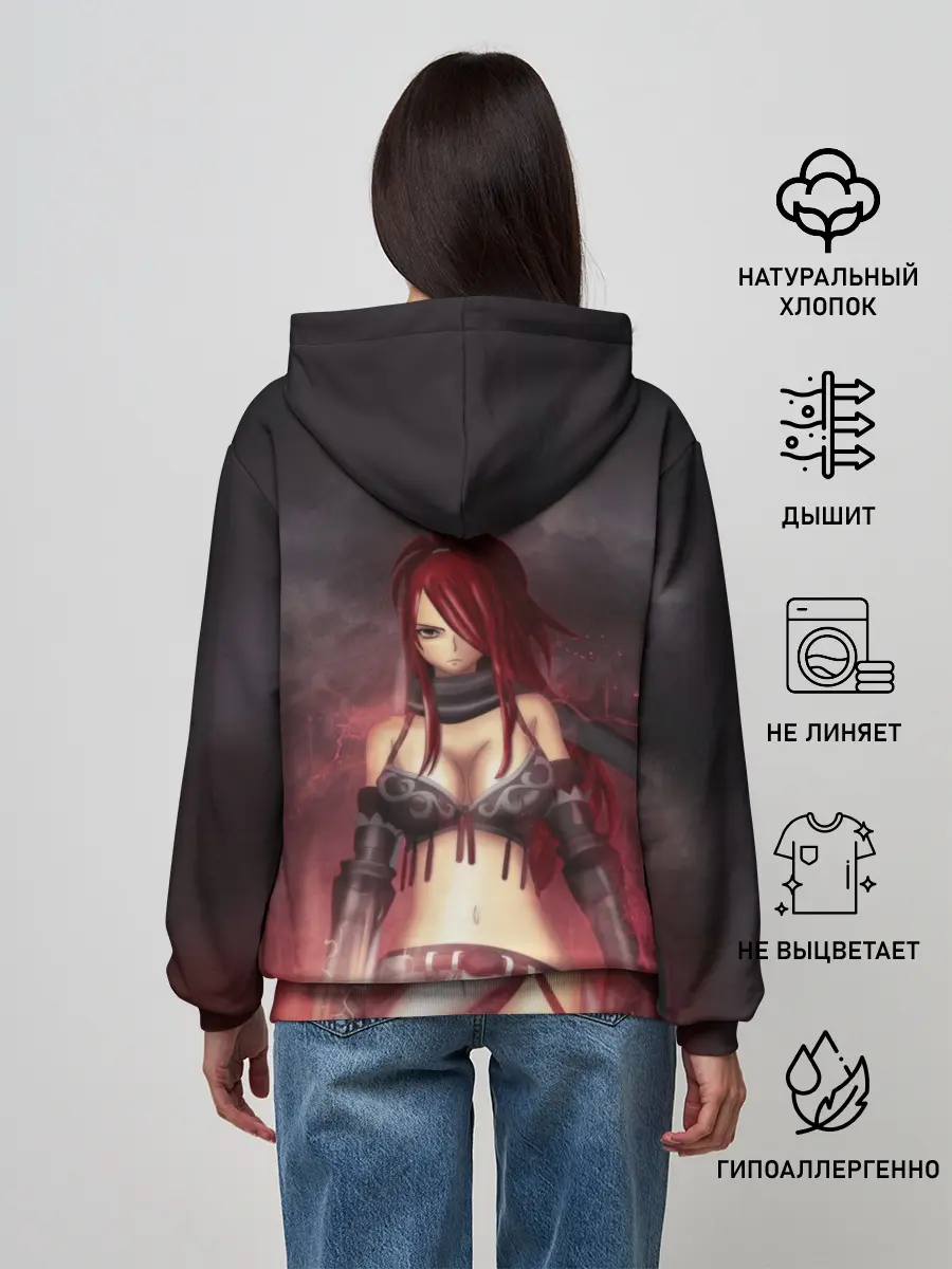 Женское худи / Алая Эльза