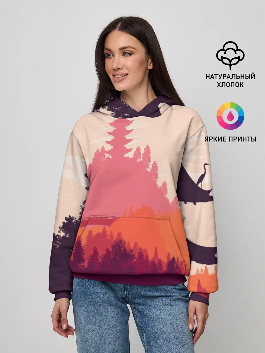 Женское худи / Firewatch