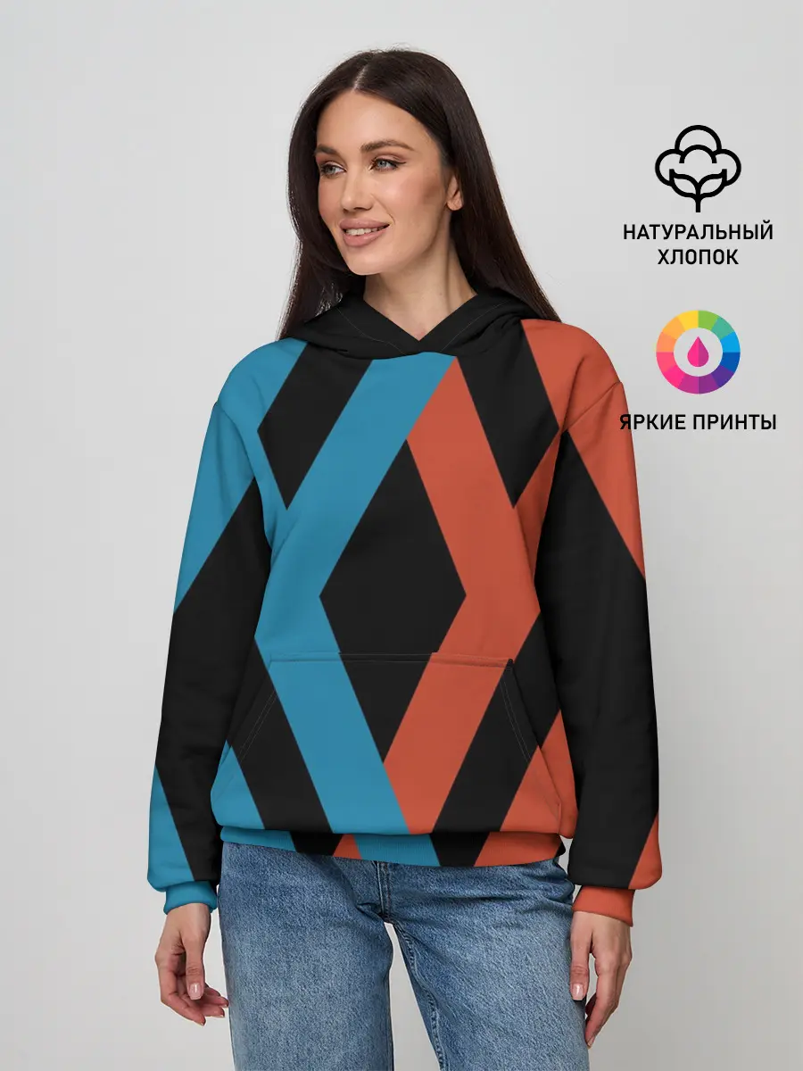 Женское худи / two XX on black