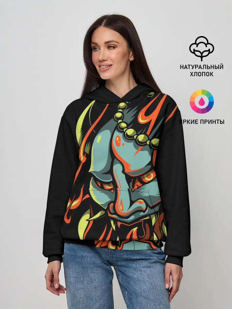 Женское худи / Демон Они