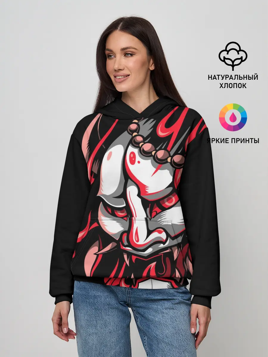 Женское худи / Демон Они