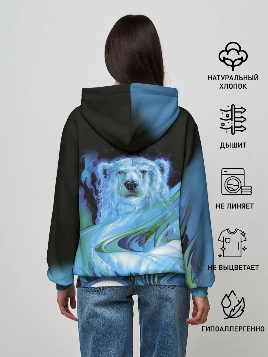 Женское худи / Мишка на Севере