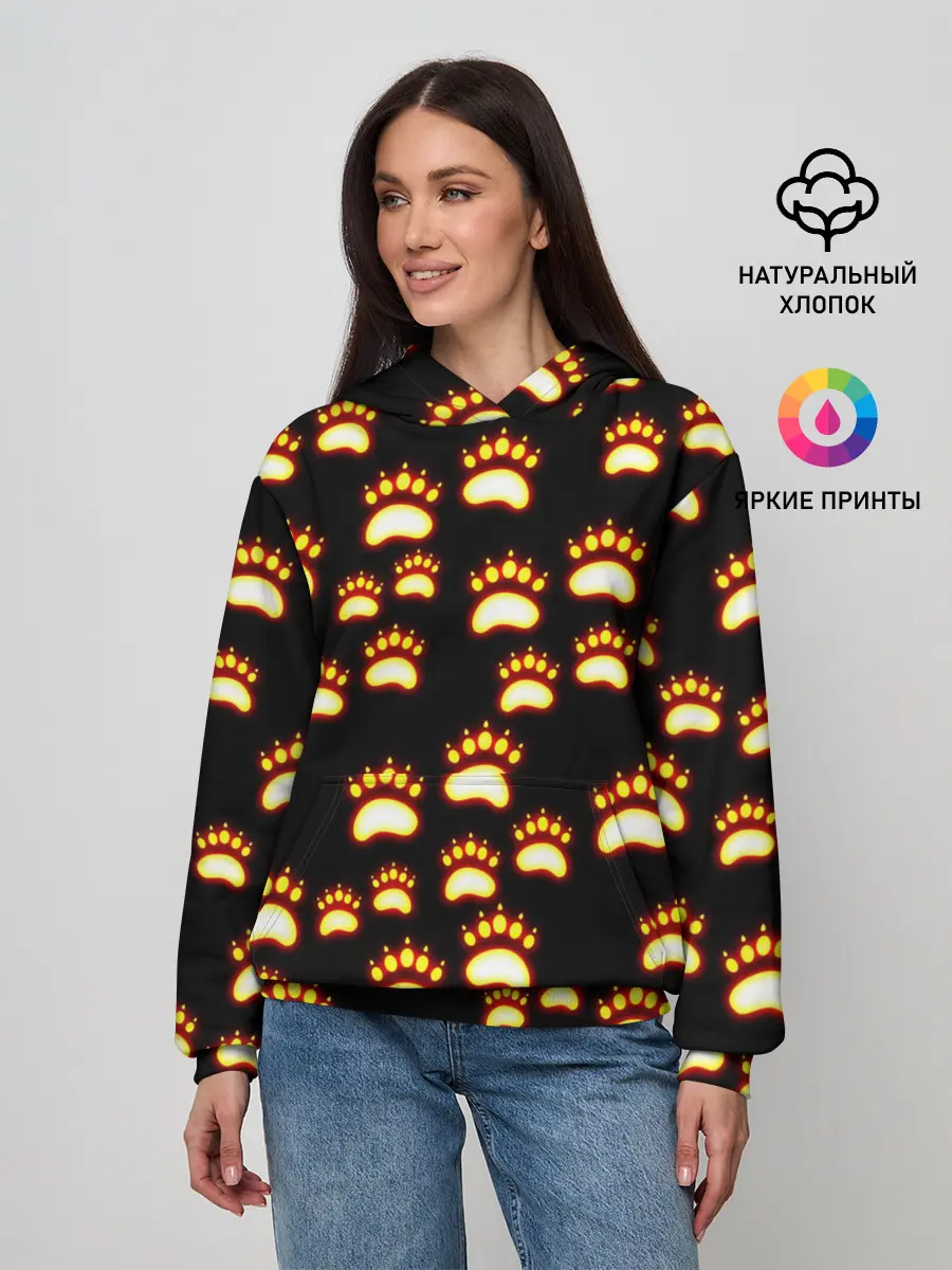 Женское худи / Сила удара медведя