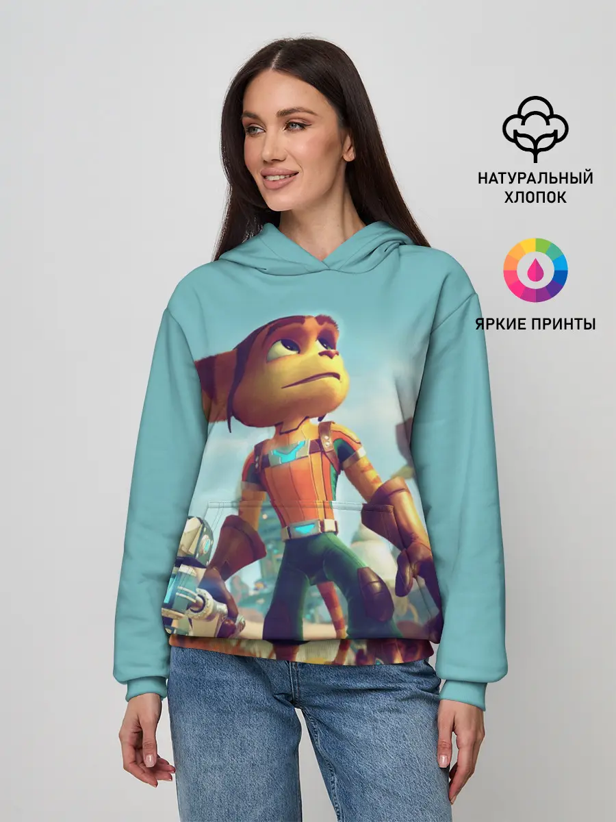 Женское худи / Ratchet and Clank