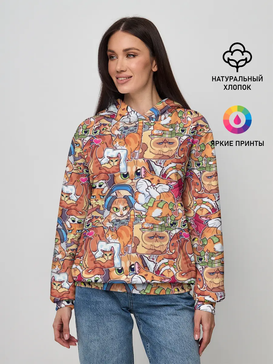 Женское худи / Котобомбинг