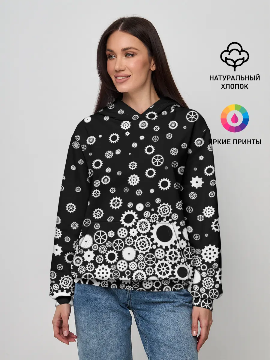 Женское худи / Шестеренки