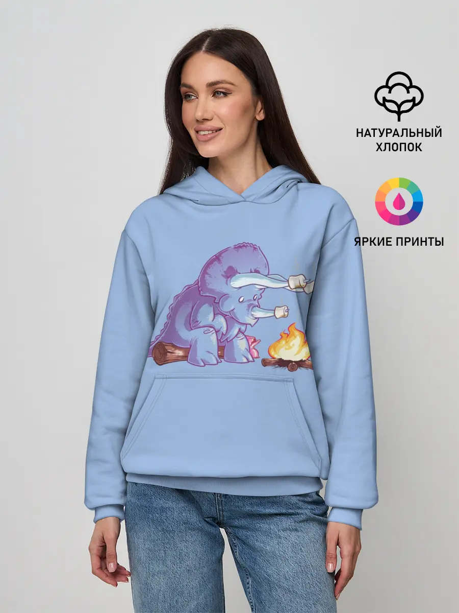 Женское худи / Трицератопс у Костра