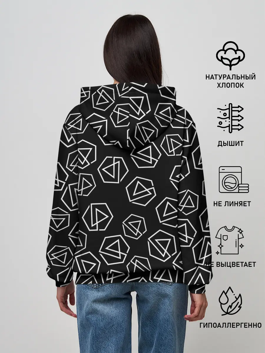 Женское худи / LINKIN PARK PATTERN