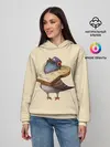 Женское худи / Голубь и Хлебушек